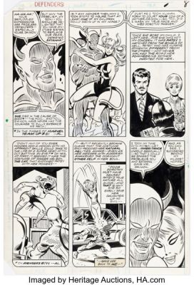 Don Perlin and Joe Sinnott The Defenders #100 Story Page 6 Original Art (Marvel, 1981). | Heritage