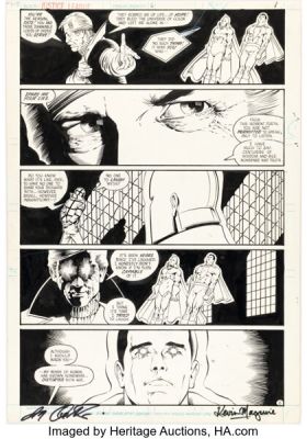 Keith Giffen, Kevin Maguire, and Al Gordon Justice League #6 Story Page 7 Original Art (DC, 1987). | Heritage