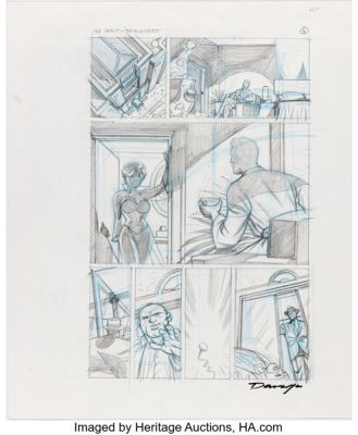 Darwyn Cooke The Spirit #2 "Story Page 16 Preliminary Original Art (DC, 2007). | Heritage