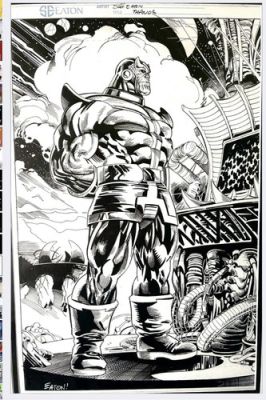 SCOT EATON THANOS Original Comic Art pinup Avengers | eBay US (Buy It Now)