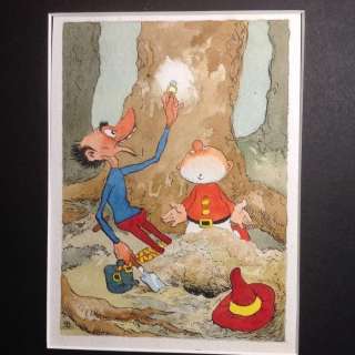 Dulieu, Jean - Paulus de Boskabouter - Originele aquarel  - Paulus en de toverring - gepubliceerd in Fix en Fox - (1961) | Catawiki