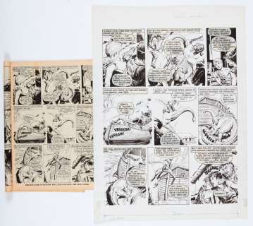 TV 21 No 90 original artwork (1971) The Tuffs of Terror Island pg 2… | Comic Book Auctions ltd