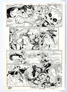 Guillermo Ortego: Ghost Rider No. 9 original inks page No. 18 (Marvel Comics 2012). | Ewbank’s