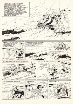 Marcel REMACLE (1926-1999) - Lot 117 : Vieux Nick et Barbe noire - Le vaisseau du diable