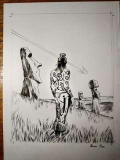 Russo, Fabrizio - Couverture originale - Rapa Nui T.1 - Découverte | Catawiki