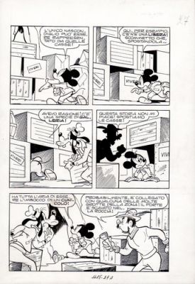 G.B. CARPI - Tavola originale Disney Topolino e lo stendardo perduto p.27 | eBay Europe (Buy It Now)