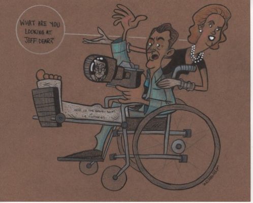 Alfred Hitchcock’s Rear Window by Retro artist Ian Glaubinger Lucasfilm Disney | eBay US