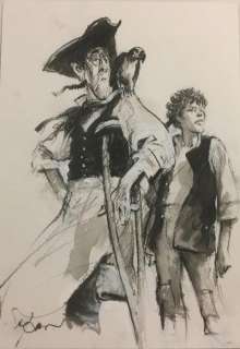 Follet, René - Dessin original - L’ÃŽle au trésor - (2014) | Catawiki