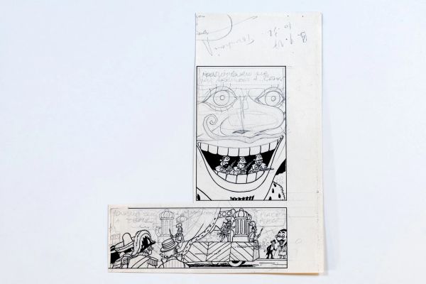 Herge (Georges Remi, 1907-1983) | Lot 26 : Etude de cases pour le 23ème épisode des aventures de Tintin,… | misc / divers