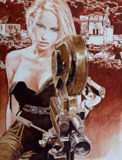 Clayes | Clayes Anna Hitchcock peinture originale 2012 | JeanMichel.net