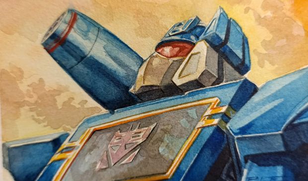 Pasquale Ferrara | Soundwave Transformers Illustration | Kirby’s Comic Art