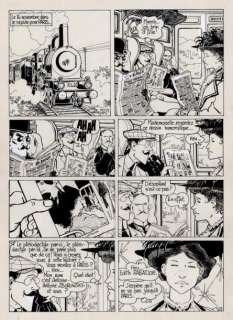 Tardi - Adèle Blanc-Sec - Adèle et la bête Encre de Chine pour la planche