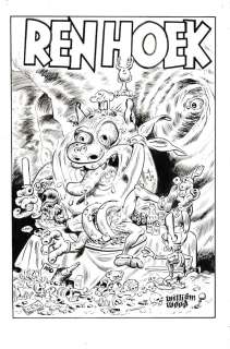 Bill Wray | Ren & Stimpy; 11-by-17 inches | Hero Initiative