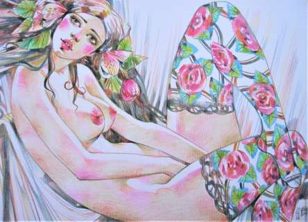 Nymphs - original artwork "Wondering" - Loose page (2018) | Catawiki