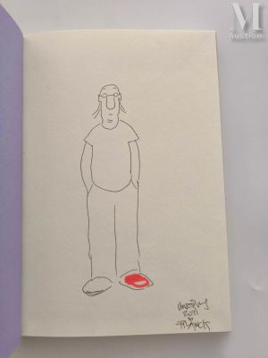 Moebius. | Lot 102 : Inside Moebius, Tome 6. Album enrichi d’un dessin-dédicace à… | Millon