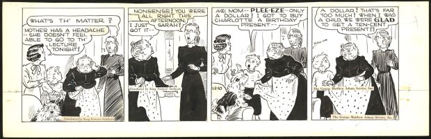 Edwina (Frances Edwina Dumm ) | Tippie daily strip | Galerie Laqua