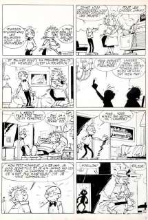 Tillieux | César et Ernestine, planche-gag n°56 Ã  l’encre … | Banque Dessinée