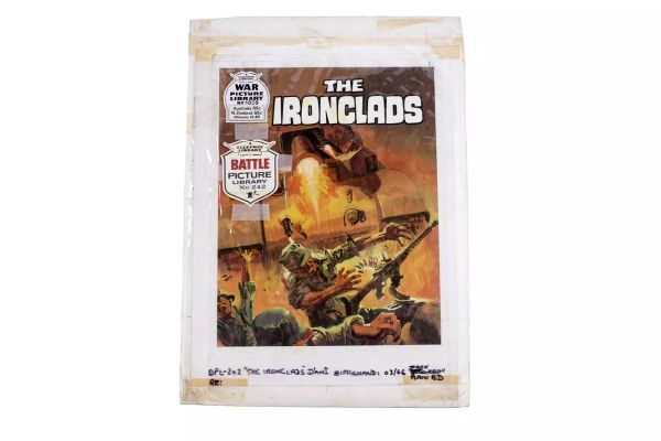 Lot 369 - Original artwork for Battle Picture Library No. 242 ‘The Ironclads’ | misc / divers