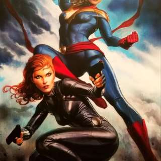 Adi Granov | Captain Marvel & Black Widow | Panel Gallery