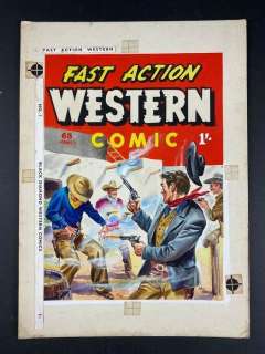 Howarth, Walt - Couverture originale - Fast Action Western Comics - (1950) | Catawiki