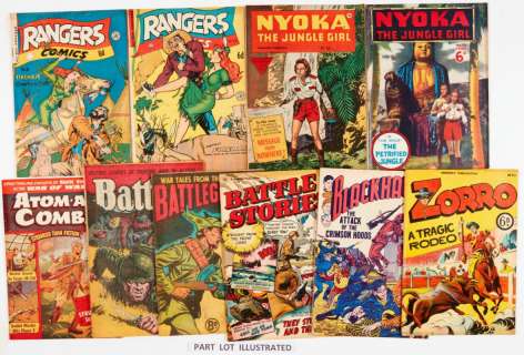 Ranger/Nyoka/War UK & Oz reprints (1950s L Miller, H John Edwards, Top… | Comic Book Auctions ltd