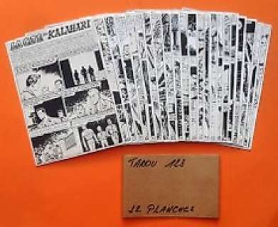 Giordan, Robert - 22x Planche originale remontée - Vigor - La Cité du Kalahari