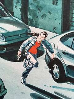 Chauzy, Jean-Christophe - Dessin original couleur - Rouge est ma couleur - (2005)