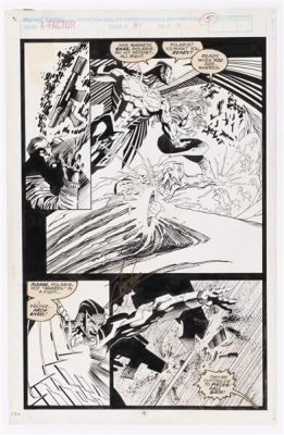 X-FACTOR #85 DECEMBER 1992 ORIGINAL ART PAGE BY JAE LEE. | Hake’s