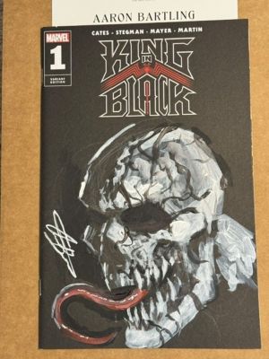 King in Black #1 Variant with Venom Sketch Signed by Aaron Bartling | Raremarq (Buy It Now)