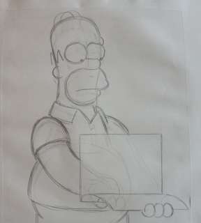 The simpsons - Homer Simpson - original drawing | Catawiki