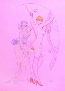 LEONE FROLLO  Grande illustrazione su carta rosa