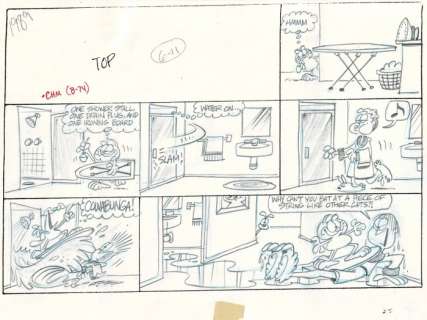 Garfield - Originele pagina (Sunday) Garfield - First edition - (1989) | Catawiki