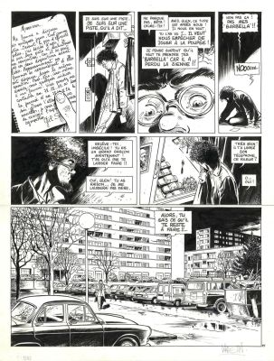 Lot 94 - KRAEHN né en 1955. Gil Saint-André. T1 planche n°25 et mise en couleur.