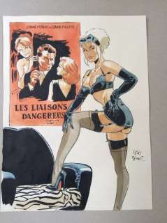 Meynet,Felix - Dessin original couleur - Les Liaisons dangereuses | Catawiki