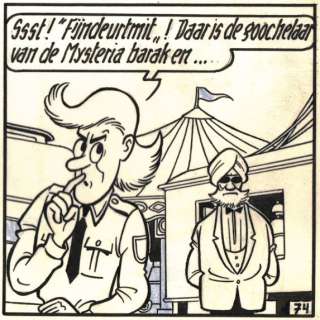 Suske en Wiske - De zingende zwammen / Les Champignons chanteurs - Originele pagina - (p.37) - met luxe groot formaat hc - (1960/2020) | Catawiki