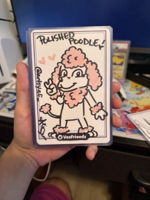 VeeFriends - polished poodle - 4" x 6" Comic Artist Sketch Card by Ali Castro | eBay US (Buy It Now)