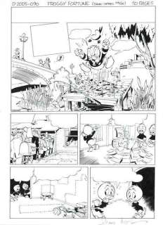 Jippes, Daan | Original page  - Donald Duck  - Froggy Fortune  - (2005) | Catawiki