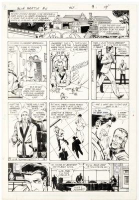 Cullins BLUE BEETLE 5 pg 7 1st EVER VILLAIN MUSE PAGE- 1986 & 3D QUESTION ISSUE | eBay US