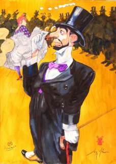 Smudja | Toulouse Lautrec et la danseuse, illustration Ã  l… | Banque Dessinée