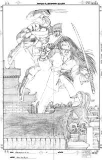 John Romita Jr. - Pencil And Sharpie on 8.5"X11" Paper By John Romita, Jr. Except For 2 Finished Pieces | WOLVERINE - Issue 30 Cover | The Artist’s Choice