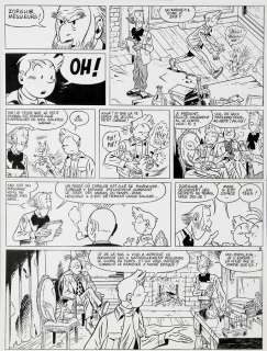 Le Gall | Spirou et Fantasio, planche n°7 Ã  l’encre de Chi… | Banque Dessinée