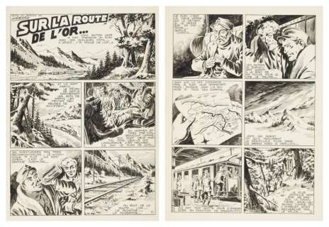 Cezard Jean | Récit complet Sur la route de l’or 16 planches à l’encre... | Vermot et Associés