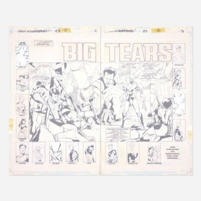 Lee Moder And Ron Boyd | Legion of Super-Heroes #83 Story Pages 2 and 3 Original Art (DC Comics, 1996) | Landry Pop Auctions