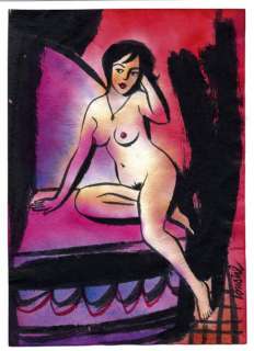 Loustal (De) | LOUSTAL JACQUES Illustration en couleurs à l’encre de Chine et aquarelle | Cornette de St Cyr