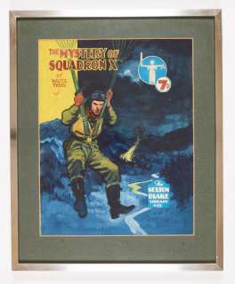 Sexton Blake/The Mystery of Squadron X cover artwork by Eric Parker (1940s)… | Comic Book Auctions ltd