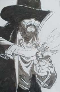 Rouge - Couverture originale préparatoire - Gunfighter T1 - First edition - (2019) | Catawiki