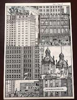 Storia del Cruciverba - Paolo Bacilieri - tavola originale "Fun" - Loose page | Catawiki