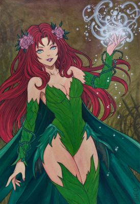 Guilherme Silva - Poison Ivy- Pinup art - 11,8" x 16,5" by THEO