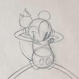 Walt Disney Studios - Original Production Drawing - Mickey Mouse - "Mickey on Ice" - (1935) | Catawiki