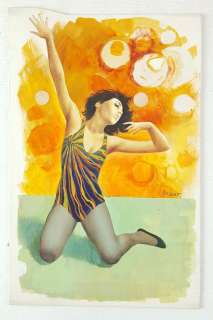 Carlo Jacono - Illustr. Origin. "Danza Psichedelica" - Firmato - Loose page | Catawiki